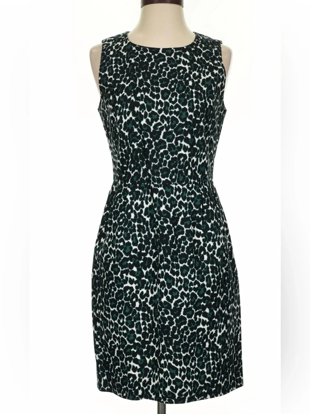 J. Crew Leopard Jacquard Sheath Dress
